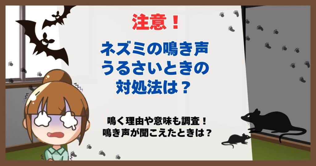 ネズミ 鳴き声うるさい